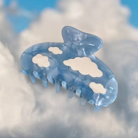 BLUE ACETATE CLOUD CLAW CLIP - Picture 4 of 7